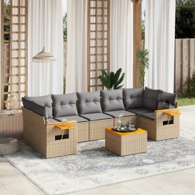 Set Gartensofas mit beigen Kissen 8 Stück PE Rattan von , Gartensets - Ref: Foro24-3259056, Preis: 523,59 €, Rabatt: %
