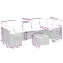 Set Gartensofas mit beigen Kissen 8 Stück PE Rattan von , Gartensets - Ref: Foro24-3259056, Preis: 515,34 €, Rabatt: %