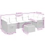 Set Gartensofas mit beigen Kissen 8 Stück PE Rattan von , Gartensets - Ref: Foro24-3259056, Preis: 523,59 €, Rabatt: %