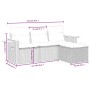 Set Gartensofas mit Kissen 4 Stück synthetisches Rattan beige von , Gartensets - Ref: Foro24-3259147, Preis: 286,92 €, Rabatt: %