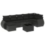 8-piece garden sofa set with black synthetic rattan cushions by , Modular outdoor sofas - Ref: Foro24-3221684, Price: 536,89 ...