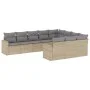 Garden sofa set with beige cushions 10 pieces synthetic rattan by , Modular outdoor sofas - Ref: Foro24-3251826, Price: 650,4...
