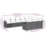 Garden sofa set with beige cushions 10 pieces synthetic rattan by , Modular outdoor sofas - Ref: Foro24-3251826, Price: 650,4...