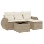 Garden sofa set with 5-piece synthetic rattan beige cushions by , Garden sets - Ref: Foro24-3253615, Price: 383,40 €, Discoun...