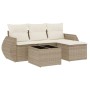 Set Gartensofas mit Kissen 5 Stück synthetisches Rattan beige von , Gartensets - Ref: Foro24-3253615, Preis: 375,84 €, Rabatt: %