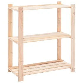 3-stufiges Lagerregal aus massivem Kiefernholz, 150 kg von vidaXL, Industrieregale - Ref: Foro24-286200, Preis: 53,85 €, Raba...