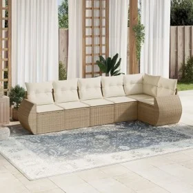 Set Gartensofas mit Kissen 6 Stück synthetisches Rattan beige von , Gartensets - Ref: Foro24-3253725, Preis: 473,78 €, Rabatt: %