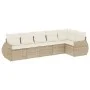 Garden sofa set with 6-piece synthetic rattan beige cushions by , Garden sets - Ref: Foro24-3253725, Price: 473,79 €, Discoun...