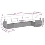 6-teiliges Gartenmöbel-Set und graue synthetische Rattankissen von , Gartensets - Ref: Foro24-3253727, Preis: 402,33 €, Rabat...