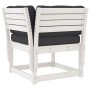 Garden sofa set 6 pieces with solid pine wood and white cushions by , Garden sets - Ref: Foro24-3217026, Price: 710,14 €, Dis...