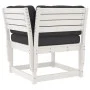 Gartensofa Set 6-tlg. mit Kissen massives Zirbenholz weiß von , Gartensets - Ref: Foro24-3217026, Preis: 701,41 €, Rabatt: %