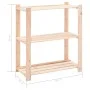 3-stufiges Lagerregal aus massivem Kiefernholz, 150 kg von vidaXL, Industrieregale - Ref: Foro24-286200, Preis: 53,64 €, Raba...