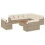 Garden sofa set with cushions 13 pieces beige synthetic rattan by , Garden sets - Ref: Foro24-3258922, Price: 968,86 €, Disco...