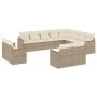 Garden sofa set 12 pieces and brown synthetic rattan cushions by , Garden sets - Ref: Foro24-3258915, Price: 925,92 €, Discou...