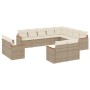 Set mit 12 Gartensofas und Kissen Kunstrattanbraun von , Gartensets - Ref: Foro24-3258915, Preis: 876,09 €, Rabatt: %