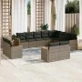 Garden sofa set 12 pieces with gray synthetic rattan cushions by , Garden sets - Ref: Foro24-3258917, Price: 808,11 €, Discou...