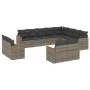 Garden sofa set 12 pieces with gray synthetic rattan cushions by , Garden sets - Ref: Foro24-3258917, Price: 808,11 €, Discou...