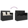 Gartenbank mit Kissen synthetisches Rattan schwarz von , Gartenbänke - Ref: Foro24-365760, Preis: 175,50 €, Rabatt: %
