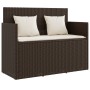 Gartenbank mit Kissen Kunstrattan braun von , Gartenbänke - Ref: Foro24-365762, Preis: 188,54 €, Rabatt: %