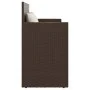 Garden bench with brown synthetic rattan cushions by , garden benches - Ref: Foro24-365762, Price: 206,86 €, Discount: %