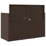 Gartenbank mit Kissen Kunstrattan braun von , Gartenbänke - Ref: Foro24-365762, Preis: 188,54 €, Rabatt: %