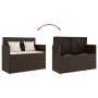 Gartenbank mit Kissen Kunstrattan braun von , Gartenbänke - Ref: Foro24-365762, Preis: 188,54 €, Rabatt: %