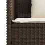 Garden bench with brown synthetic rattan cushions by , garden benches - Ref: Foro24-365762, Price: 206,86 €, Discount: %