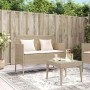 Gartenbank mit Kissen synthetisches Rattan beige von , Gartenbänke - Ref: Foro24-365774, Preis: 168,11 €, Rabatt: %