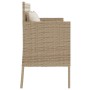 Gartenbank mit Kissen synthetisches Rattan beige von , Gartenbänke - Ref: Foro24-365774, Preis: 168,11 €, Rabatt: %