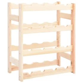 Pine wood wine rack for 16 bottles by vidaXL, Wine racks - Ref: Foro24-286192, Price: 21,14 €, Discount: %