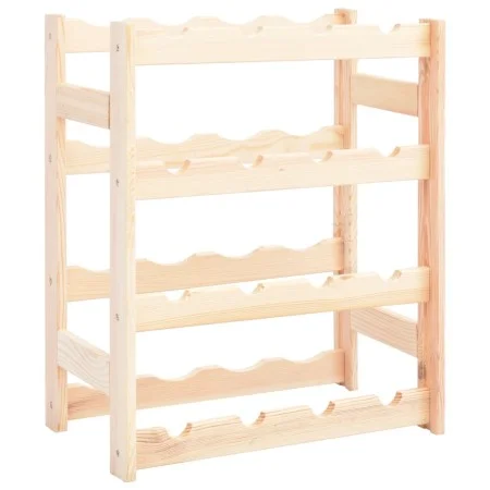 Pine wood wine rack for 16 bottles by vidaXL, Wine racks - Ref: Foro24-286192, Price: 21,14 €, Discount: %