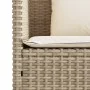 Banco de jardín con cojines ratán sintético beige de , Bancos de jardín - Ref: Foro24-365774, Precio: 176,26 €, Descuento: %