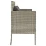 Gartenbank mit Kissen synthetisches Rattan hellgrau von , Gartenbänke - Ref: Foro24-365776, Preis: 167,89 €, Rabatt: %
