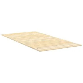 Solid pine wood bed base slats 100x200 cm by , Beds and slatted bases - Ref: Foro24-377310, Price: 61,19 €, Discount: %