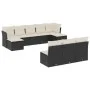 Garden sofa set 10 pieces with black synthetic rattan cushions by , Garden sets - Ref: Foro24-3250125, Price: 534,67 €, Disco...