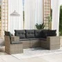 Garden sofa set with cushions 5 pieces gray synthetic rattan by , Garden sets - Ref: Foro24-3222569, Price: 340,48 €, Discoun...