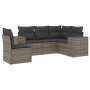 Garden sofa set with cushions 5 pieces gray synthetic rattan by , Garden sets - Ref: Foro24-3222569, Price: 334,82 €, Discoun...