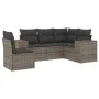 Garden sofa set with cushions 5 pieces gray synthetic rattan by , Garden sets - Ref: Foro24-3222569, Price: 340,48 €, Discoun...