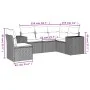 Garden sofa set with cushions 5 pieces gray synthetic rattan by , Garden sets - Ref: Foro24-3222569, Price: 340,48 €, Discoun...