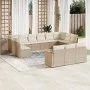 Garden sofa set with cushions 13 pieces beige synthetic rattan by , Garden sets - Ref: Foro24-3258859, Price: 878,16 €, Disco...