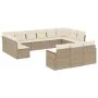 Garden sofa set with cushions 13 pieces beige synthetic rattan by , Garden sets - Ref: Foro24-3258859, Price: 878,16 €, Disco...