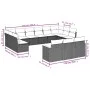 Garden sofa set with cushions 13 pieces beige synthetic rattan by , Garden sets - Ref: Foro24-3258859, Price: 878,16 €, Disco...