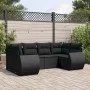 6-piece garden sofa set and black synthetic rattan cushions by , Modular outdoor sofas - Ref: Foro24-3221774, Price: 435,73 €...