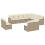 12-piece garden sofa set and brown synthetic rattan cushions by , Garden sets - Ref: Foro24-3258873, Price: 827,08 €, Discoun...