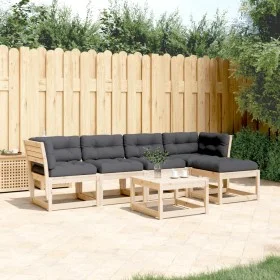 5-piece garden sofa set with solid pine wood cushions by , Garden sets - Ref: Foro24-3217005, Price: 469,31 €, Discount: %