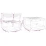 Gartensofa-Set 3-teilig aus massivem weißem Kiefernholz von , Gartensets - Ref: Foro24-3216986, Preis: 269,29 €, Rabatt: %