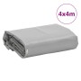 Gray tarpaulin 4x4 m 650 g/m² by , Waterproof tarpaulins - Ref: Foro24-156112, Price: 96,34 €, Discount: %
