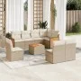 9-teiliges Gartensofa-Set mit beigen synthetischen Rattankissen von , Gartensets - Ref: Foro24-3260133, Preis: 594,63 €, Raba...