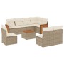 9-piece garden sofa set with beige synthetic rattan cushions by , Garden sets - Ref: Foro24-3260133, Price: 583,07 €, Discoun...