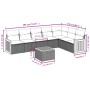 Gartensofa-Set mit beigen Kissen 8 Stück PE-Rattan von , Gartensets - Ref: Foro24-3260119, Preis: 555,46 €, Rabatt: %